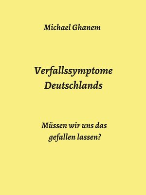 cover image of Verfallssymptome Deutschlands